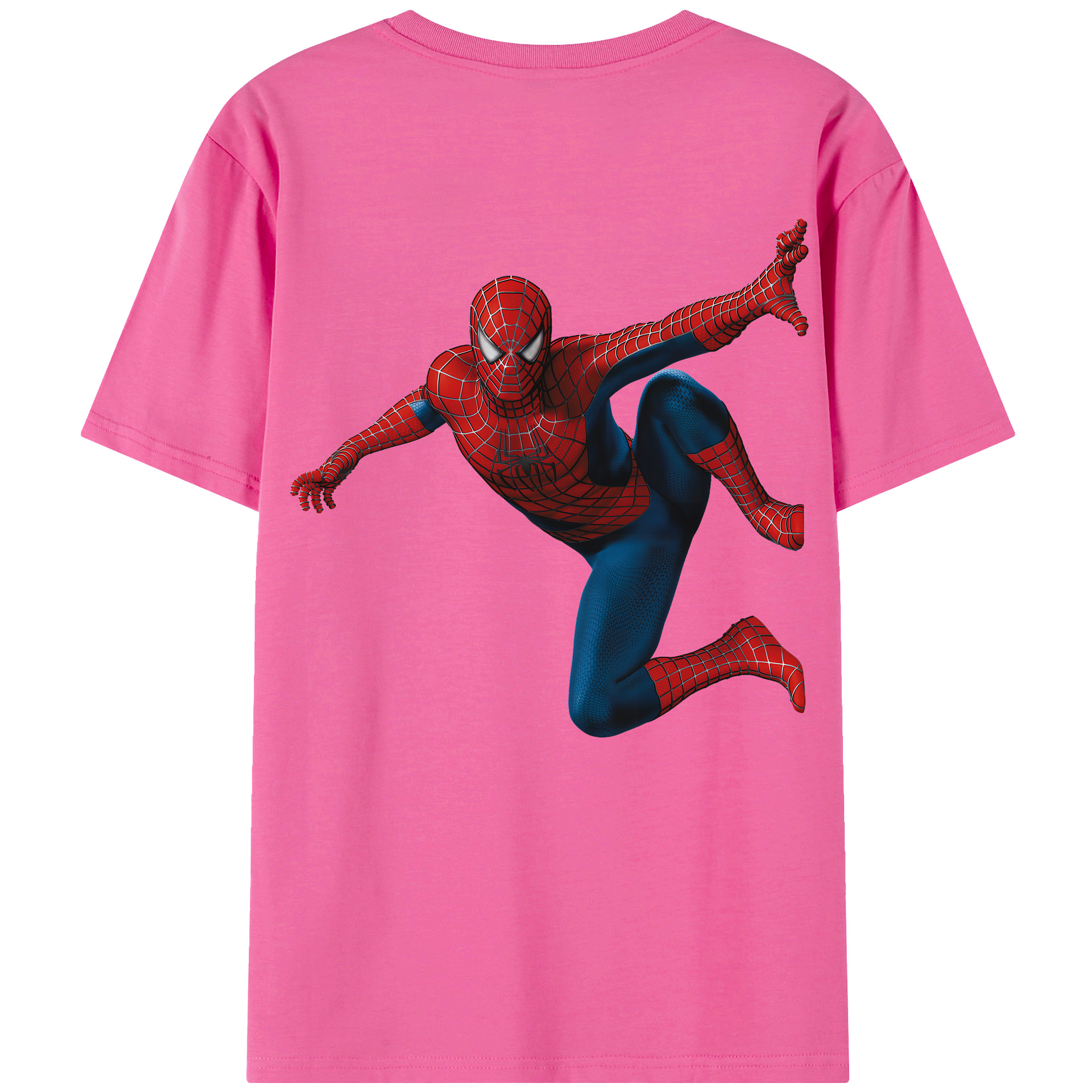 （画像用） Spider Man スパイダーマン レディース半袖Tシャツ(バックプリント)
